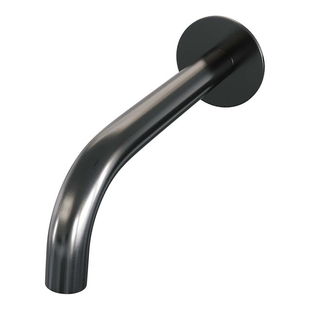BRAUER Stripe thermostatische inbouw badkraan SET 02 met uitloop en 3-standen handdouche en doucheslang en wandaansluitbocht gunmetal geborsteld PVD 5-GM-358