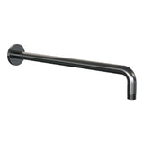 BRAUER Stripe thermostatische inbouw regendouche 3-weg rechthoekig SET 20 met 25 cm douchekop en gebogen muurarm en staaf handdouche en doucheslang en geïntegreerde glijstang gunmetal geborsteld PVD 5-GM-403