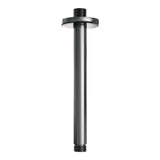 BRAUER Stripe thermostatische inbouw regendouche met drukknoppen SET 36 met 25 cm douchekop en plafondarm en 3-standen handdouche en doucheslang en geïntegreerde glijstang gunmetal geborsteld PVD 5-GM-435