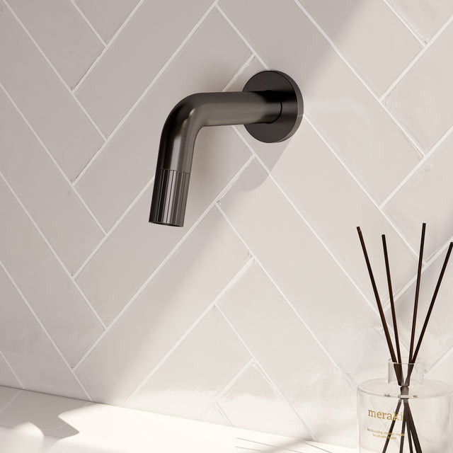 BRAUER Stripe inbouw fonteinkraan inkortbaar gunmetal geborsteld PVD 5-GM-461