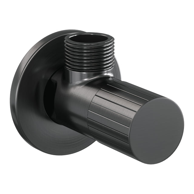 BRAUER Stripe hoekstopkraan compleet met slang gunmetal geborsteld PVD 5-GM-462
