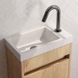 BRAUER Stripe opbouw fonteinkraan met gebogen uitloop gunmetal geborsteld PVD 5-GM-464