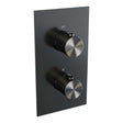 BRAUER Gunmetal Edition 3-weg inbouwthermostaat met in- en afbouwdelen gunmetal geborsteld PVD 5-GM-5100