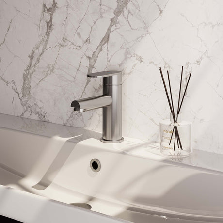 BRAUER Brushed Edition lage opbouw wastafelmengkraan model C RVS geborsteld PVD