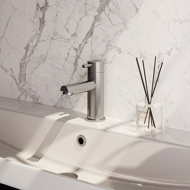 BRAUER Brushed Edition lage opbouw wastafelmengkraan model B RVS geborsteld PVD