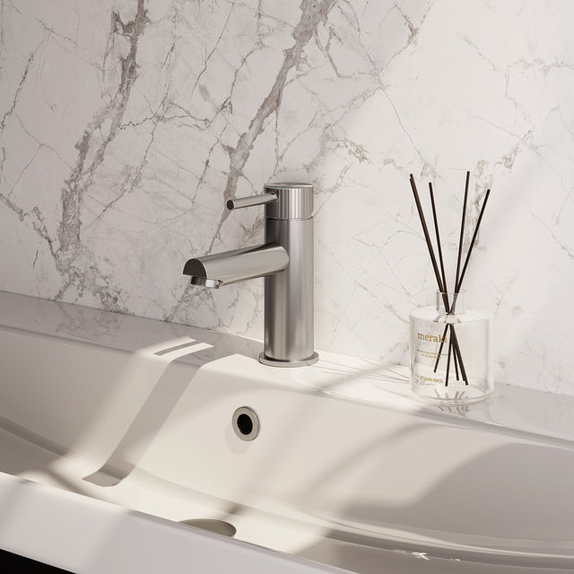 BRAUER Stripe lage opbouw wastafelmengkraan model A RVS-kleurig geborsteld PVD 5-NG-001-HD7