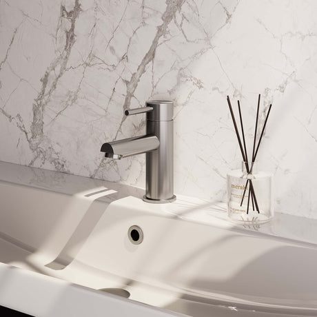 BRAUER Brushed Edition lage opbouw wastafelmengkraan model C RVS geborsteld PVD