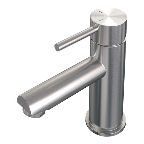 BRAUER Brushed Carving lage opbouw wastafelmengkraan model A RVS geborsteld PVD