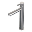 BRAUER Brushed Edition verhoogde opbouw wastafelmengkraan model E RVS geborsteld PVD