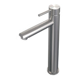 BRAUER Brushed Carving verhoogde opbouw wastafelmengkraan model A RVS geborsteld PVD