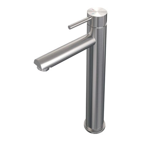 BRAUER Brushed Carving verhoogde opbouw wastafelmengkraan model A RVS geborsteld PVD