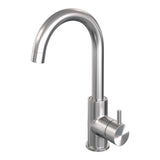 BRAUER Brushed Edition hoge opbouw wastafelmengkraan met draaibare ronde uitloop model B RVS geborsteld PVD