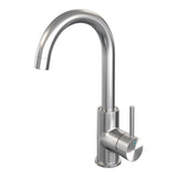 BRAUER Stripe hoge opbouw wastafelmengkraan met draaibare ronde uitloop model A RVS-kleurig geborsteld PVD 5-NG-003-R5