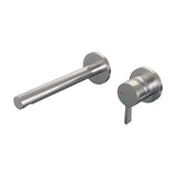 BRAUER Brushed Edition inbouw wastafelmengkraan met rechte uitloop en rozetten model E1 RVS geborsteld PVD