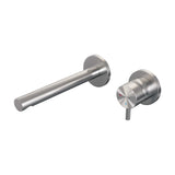 BRAUER Brushed Edition inbouw wastafelmengkraan met rechte uitloop en rozetten model B1 RVS geborsteld PVD