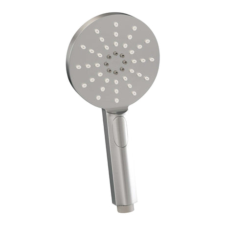 BRAUER Brushed Edition thermostatische inbouw regendouche SET 08 met 30 cm douchekop en rechte muurarm en 3-standen handdouche en doucheslang en wandaansluitbocht RVS geborsteld PVD