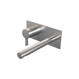 BRAUER Brushed Edition inbouw wastafelmengkraan met rechte uitloop en rozetten model E2 RVS geborsteld PVD