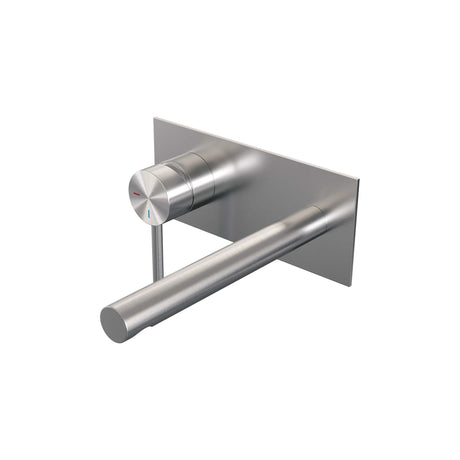 BRAUER Brushed Edition inbouw wastafelmengkraan met rechte uitloop en rozetten model A2 RVS geborsteld PVD