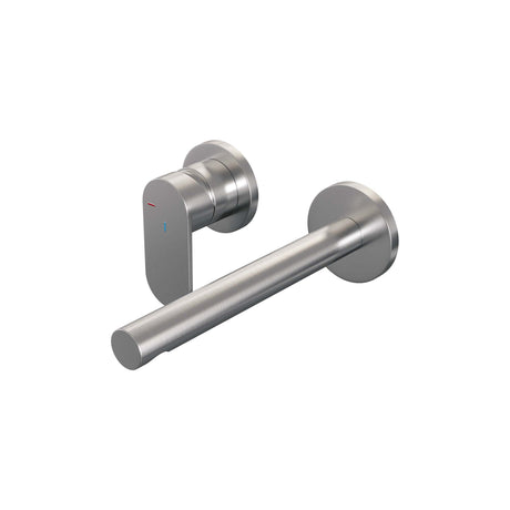 BRAUER Brushed Edition inbouw wastafelmengkraan met rechte uitloop en rozetten model C2 RVS geborsteld PVD