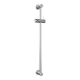 BRAUER Brushed Carving opbouw baddouche thermostaatkraan SET 01 met glijstang en staaf handdouche en doucheslang RVS geborsteld PVD