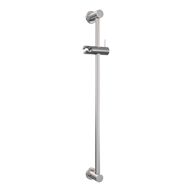 BRAUER Brushed Carving opbouw baddouche thermostaatkraan SET 01 met glijstang en staaf handdouche en doucheslang RVS geborsteld PVD