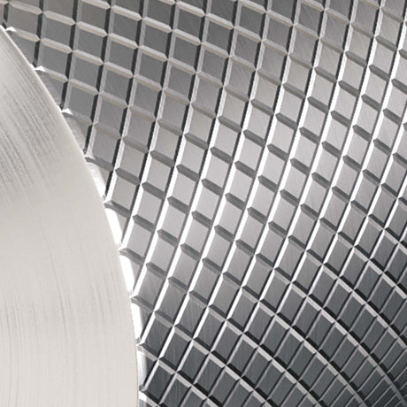 BRAUER Brushed Carving 3-weg inbouwthermostaat met in- en afbouwdelen RVS geborsteld PVD