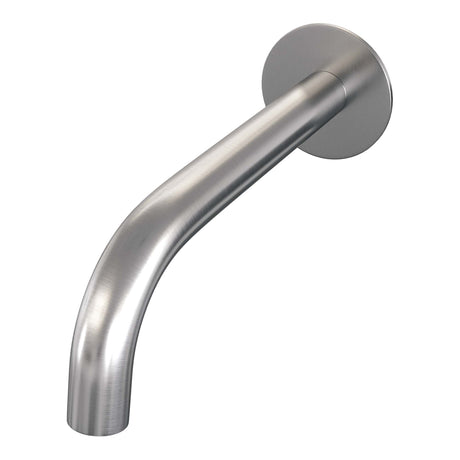 BRAUER Brushed Carving thermostatische inbouw badkraan SET 01 met uitloop en staaf handdouche en doucheslang en wandaansluitbocht RVS geborsteld PVD