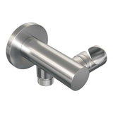 BRAUER Brushed Carving thermostatische inbouw badkraan SET 02 met badvulcombinatie en 3-standen handdouche en doucheslang en wandaansluitbocht RVS geborsteld PVD