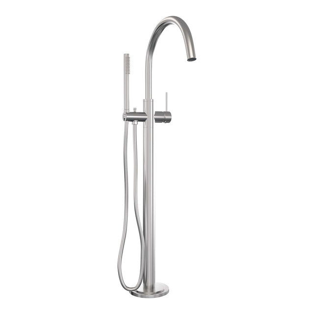 BRAUER Brushed Edition vrijstaande badmengkraan SET 01 met staaf handdouche en doucheslang RVS geborsteld PVD 5-NG-259