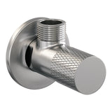 BRAUER Brushed Carving hoekstopkraan compleet met slang RVS geborsteld PVD 5-NG-317