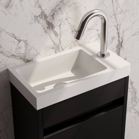 BRAUER Brushed Edition opbouw fonteinkraan met gebogen uitloop RVS geborsteld PVD 5-NG-320