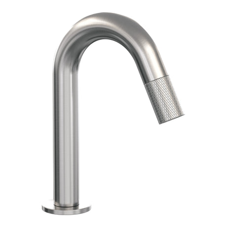 BRAUER Brushed Carving opbouw fonteinkraan met gebogen uitloop RVS geborsteld PVD 5-NG-321