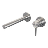 BRAUER Stripe inbouw wastafelmengkraan met rechte uitloop en rozetten model A1 RVS-kleurig geborsteld PVD 5-NG-331