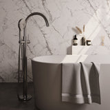 BRAUER Stripe vrijstaande badmengkraan SET 02 met 3-standen handdouche en doucheslang RVS-kleurig geborsteld PVD 5-NG-338