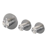 BRAUER Stripe inbouwthermostaat en 2 stopkranen met in- en afbouwdelen RVS-kleurig geborsteld PVD 5-NG-350