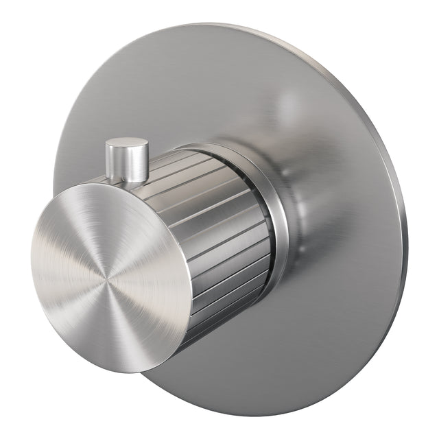 BRAUER Stripe losse inbouwthermostaat met in- en afbouwdelen RVS-kleurig geborsteld PVD 5-NG-351