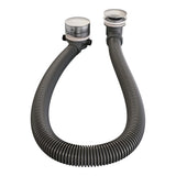 BRAUER Stripe thermostatische inbouw badkraan SET 02 met badvulcombinatie en 3-standen handdouche en doucheslang en wandaansluitbocht RVS-kleurig geborsteld PVD 5-NG-360