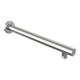 BRAUER Stripe thermostatische inbouw regendouche 3-weg rechthoekig SET 16 met 25 cm douchekop en rechte muurarm en 3-standen handdouche en doucheslang en wandaansluitbocht RVS-kleurig geborsteld PVD 5-NG-395