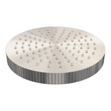 BRAUER Stripe thermostatische inbouw regendouche 3-weg rechthoekig SET 16 met 25 cm douchekop en rechte muurarm en 3-standen handdouche en doucheslang en wandaansluitbocht RVS-kleurig geborsteld PVD 5-NG-395