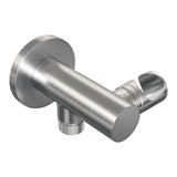 BRAUER Stripe thermostatische inbouw regendouche 3-weg rechthoekig SET 16 met 25 cm douchekop en rechte muurarm en 3-standen handdouche en doucheslang en wandaansluitbocht RVS-kleurig geborsteld PVD 5-NG-395