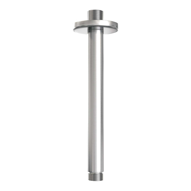 BRAUER Stripe thermostatische inbouw regendouche 3-weg rechthoekig SET 18 met 25 cm douchekop en plafondarm en 3-standen handdouche en doucheslang en wandaansluitbocht RVS-kleurig geborsteld PVD 5-NG-399