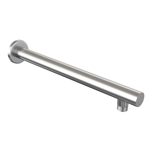 BRAUER Stripe thermostatische inbouw regendouche met drukknoppen SET 28 met 25 cm douchekop en rechte muurarm en 3-standen handdouche en doucheslang en wandaansluitbocht RVS-kleurig geborsteld PVD 5-NG-419