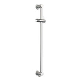 BRAUER Stripe thermostatische inbouw regendouche met drukknoppen SET 36 met 25 cm douchekop en plafondarm en 3-standen handdouche en doucheslang en geïntegreerde glijstang RVS-kleurig geborsteld PVD 5-NG-435