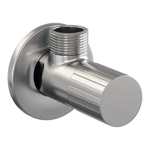 BRAUER Stripe hoekstopkraan compleet met slang RVS-kleurig geborsteld PVD 5-NG-462
