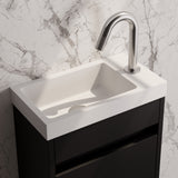 BRAUER Stripe opbouw fonteinkraan met gebogen uitloop RVS-kleurig geborsteld PVD 5-NG-464