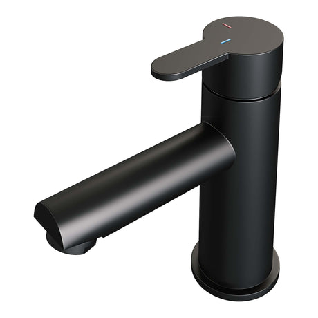 BRAUER Black Edition lage opbouw wastafelmengkraan model D mat zwart