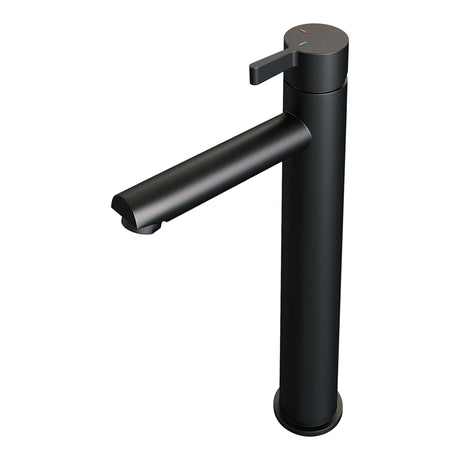 BRAUER Black Edition verhoogde opbouw wastafelmengkraan model E mat zwart