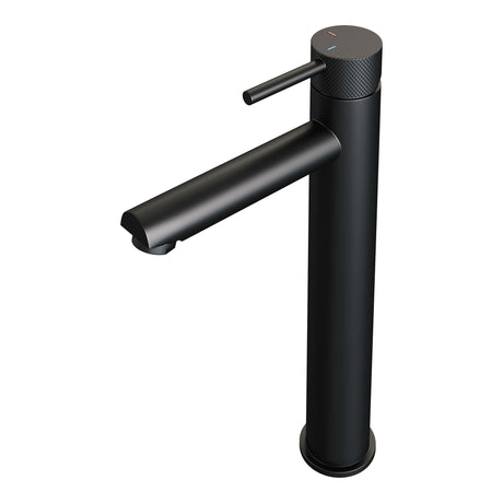 BRAUER Black Carving verhoogde opbouw wastafelmengkraan model A mat zwart 5-S-002-HD6