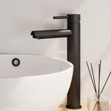 BRAUER Stripe verhoogde opbouw wastafelmengkraan model A mat zwart 5-S-002-HD7