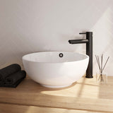 BRAUER Black Edition verhoogde opbouw wastafelmengkraan model B mat zwart